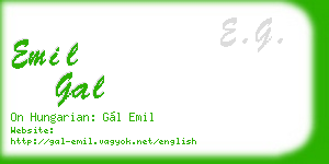 emil gal business card